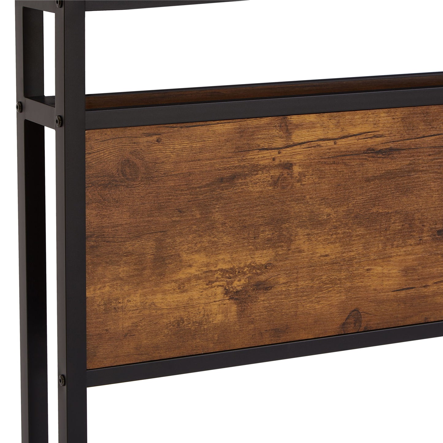 Modern Metal Platform Bed Frame With Wooden Headboard, USB Charging, LED Lights, And Storage - The Sleep Loft - Online Mattress Showroom NYC