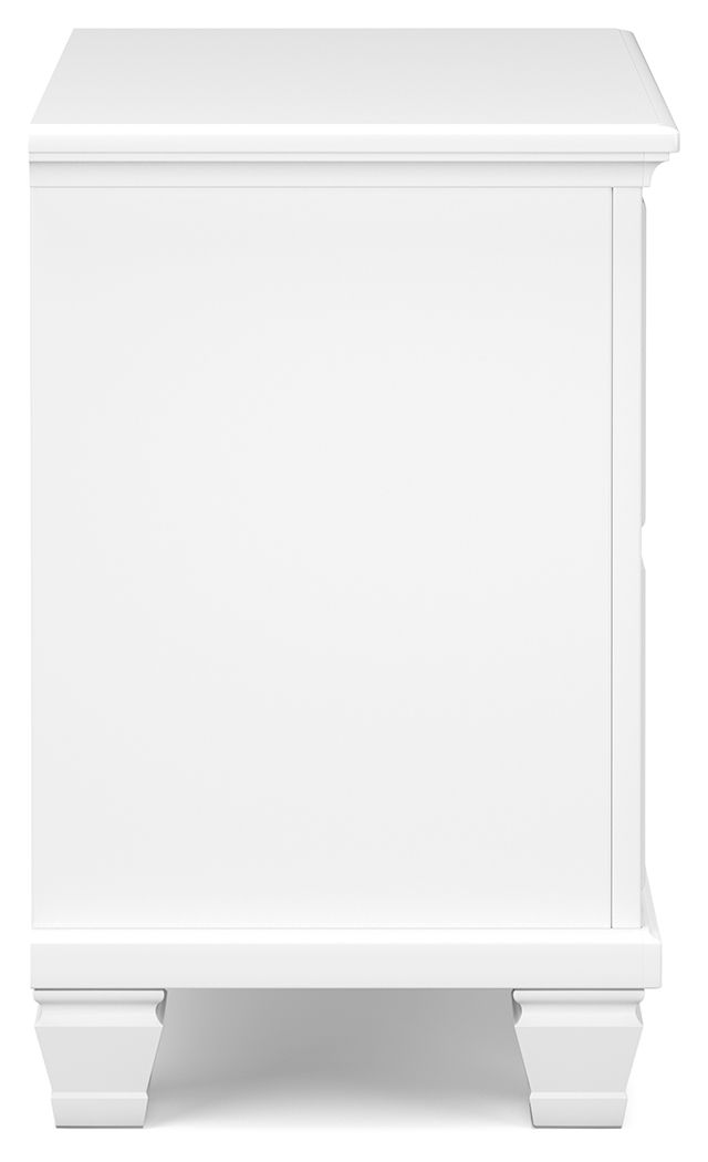 Fortman - Two Drawer Night Stand - White - The Sleep Loft - Online Mattress Showroom NYC