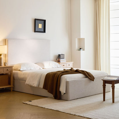 Lucas - Tall Headboard Upholstered Bed - The Sleep Loft - Online Mattress Showroom NYC