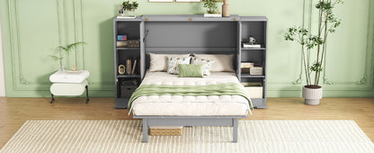 Murphy Bed With Shelves, Drawers And USB Ports - The Sleep Loft - Online Mattress Showroom NYC