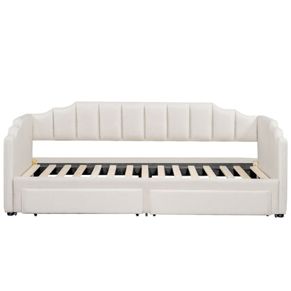 Extendable Daybed With LED Light And 2 Storage Drawers - The Sleep Loft - Online Mattress Showroom NYC