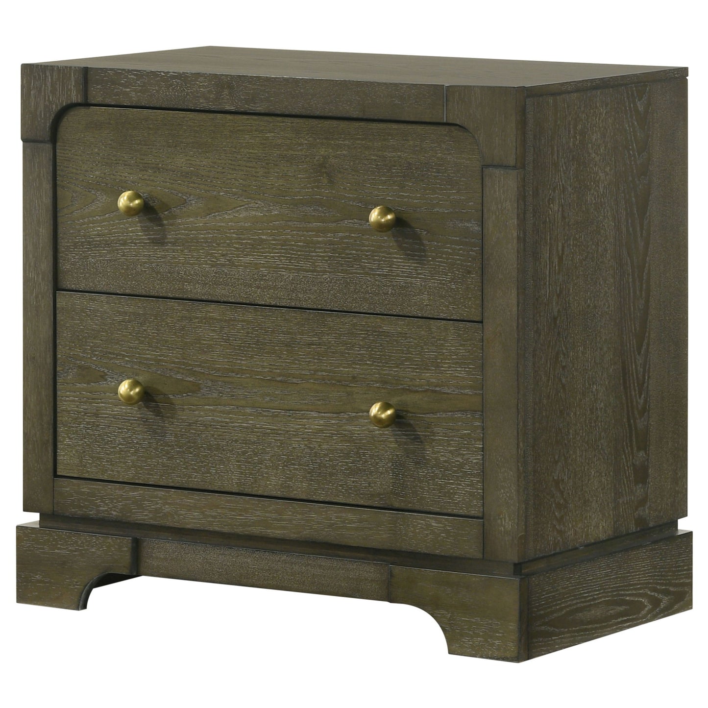 Sundance - 2 Drawer Nightstand - Dark Brown - The Sleep Loft - Online Mattress Showroom NYC
