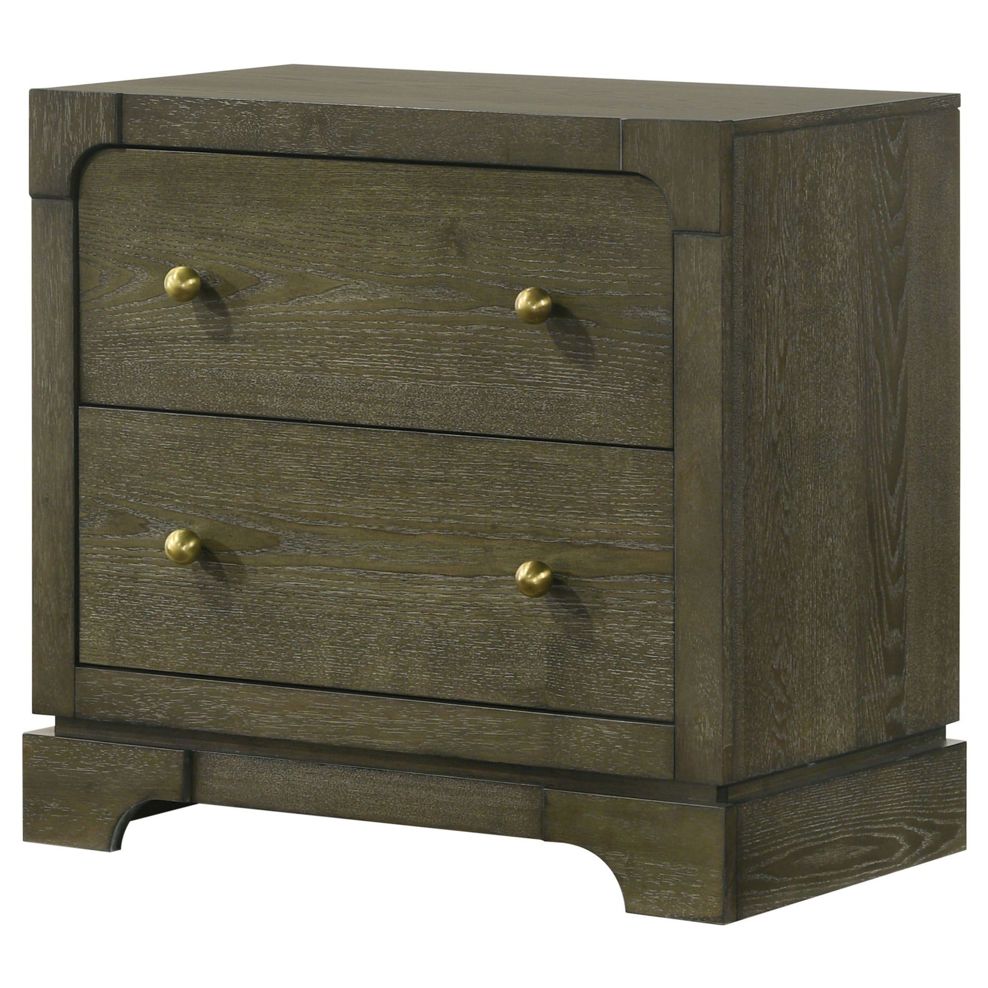 Sundance - 2 Drawer Nightstand - Dark Brown - The Sleep Loft - Online Mattress Showroom NYC