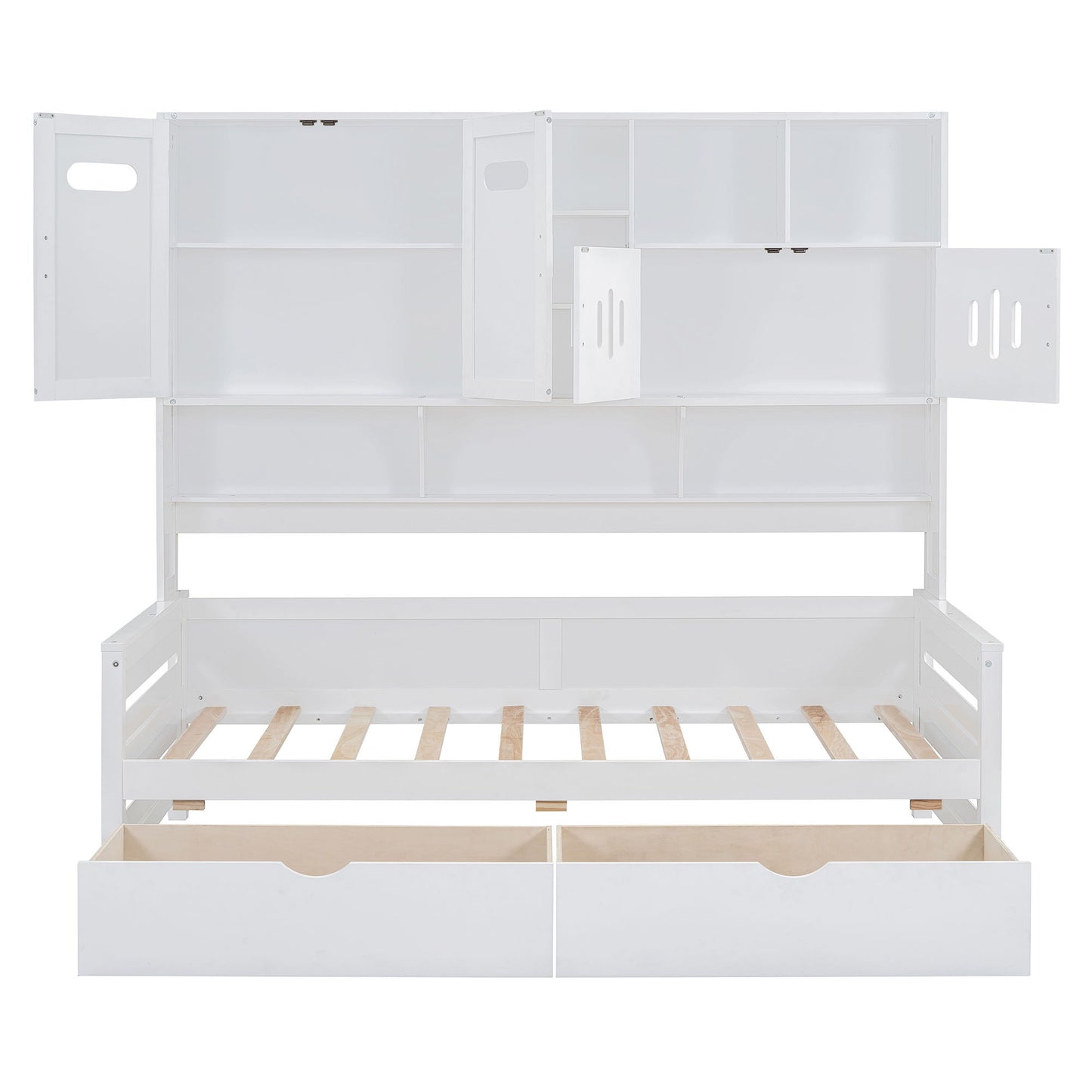 Daybed With All-In-One Cabinet And Shelf - The Sleep Loft - Online Mattress Showroom NYC
