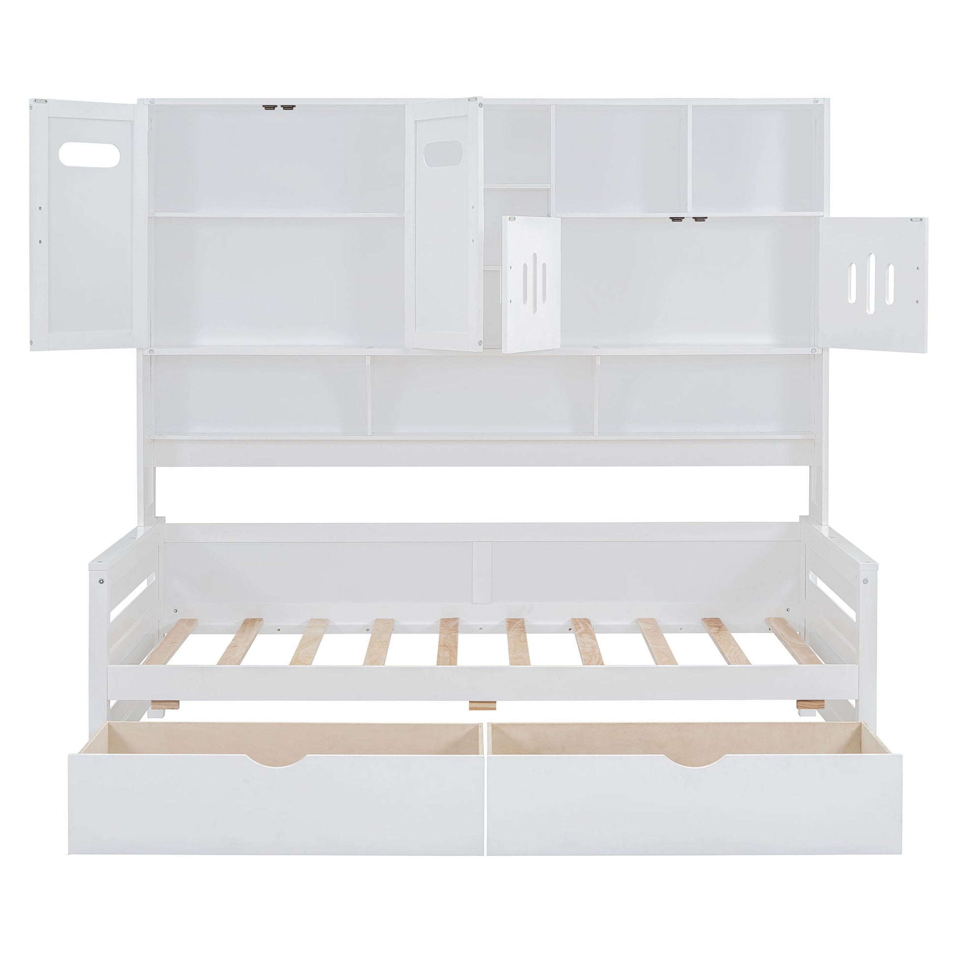 Daybed With All-In-One Cabinet And Shelf - The Sleep Loft - Online Mattress Showroom NYC