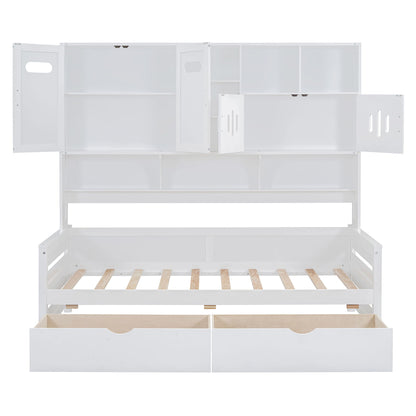 Daybed With All-In-One Cabinet And Shelf - The Sleep Loft - Online Mattress Showroom NYC