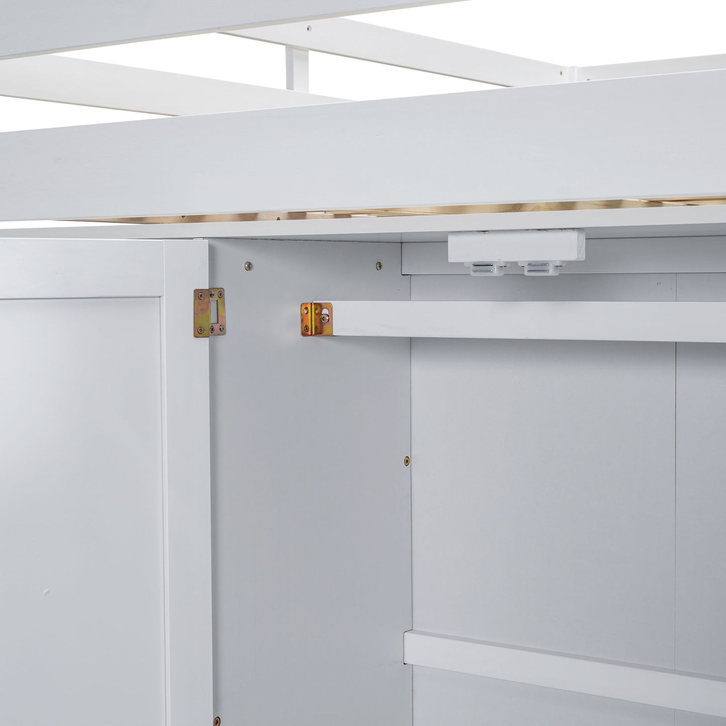 Loft Bed With Built In Wardrobe, Shelves And Drawers - The Sleep Loft - Online Mattress Showroom NYC