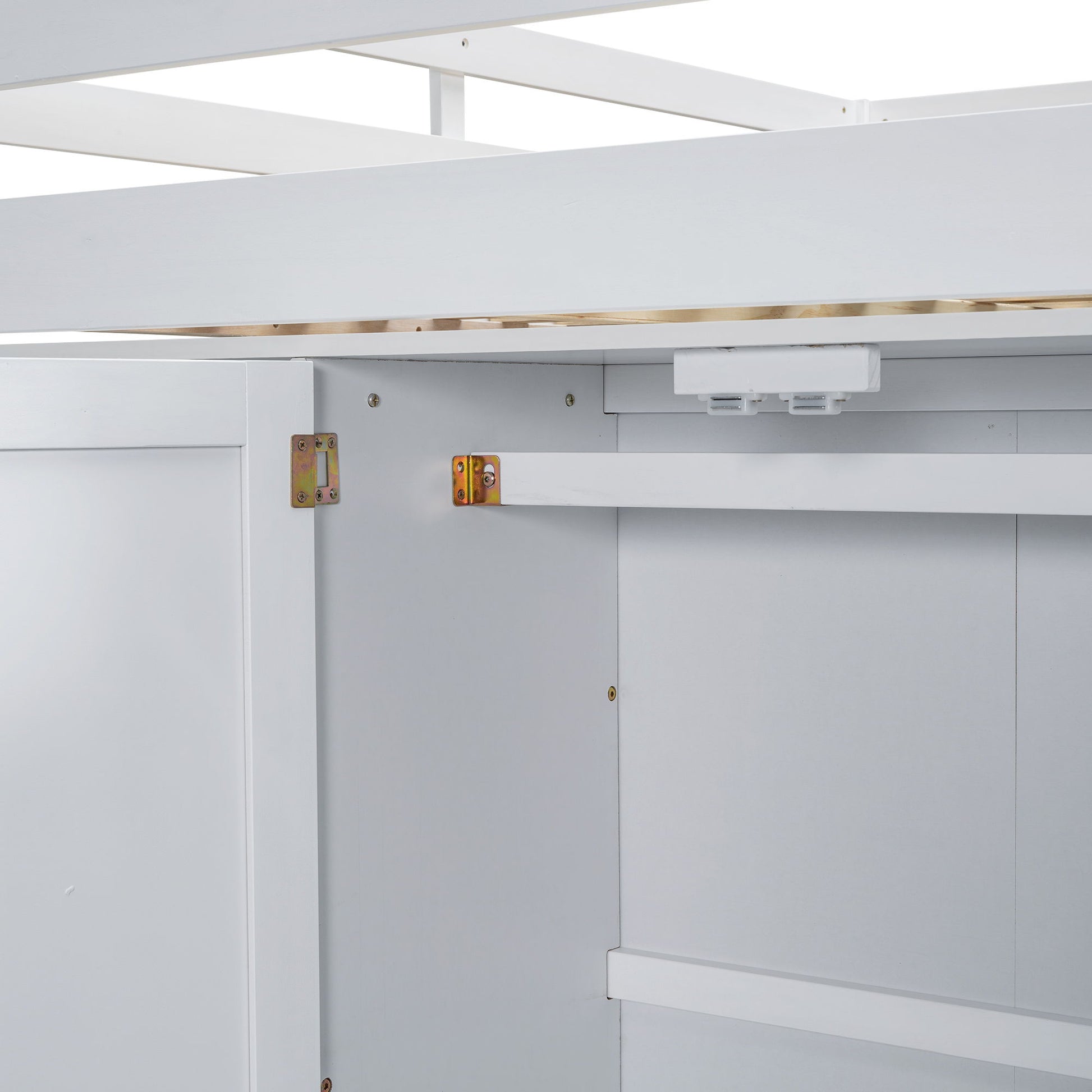 Loft Bed With Built In Wardrobe, Shelves And Drawers - The Sleep Loft - Online Mattress Showroom NYC