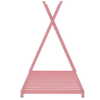 Metal House Platform Bed With Triangle Structure, Low Profile Design - The Sleep Loft - Online Mattress Showroom NYC
