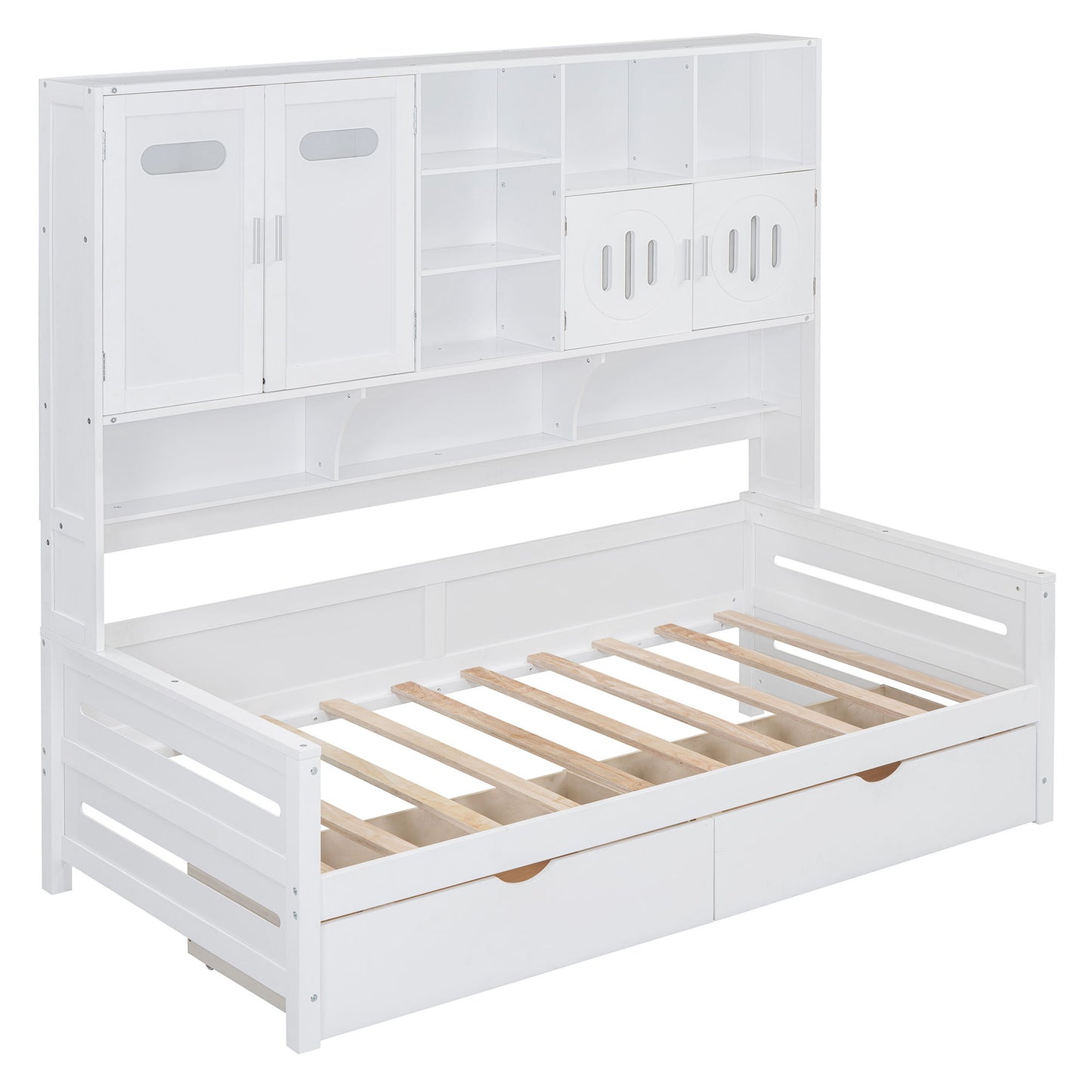 Daybed With All-In-One Cabinet And Shelf - The Sleep Loft - Online Mattress Showroom NYC