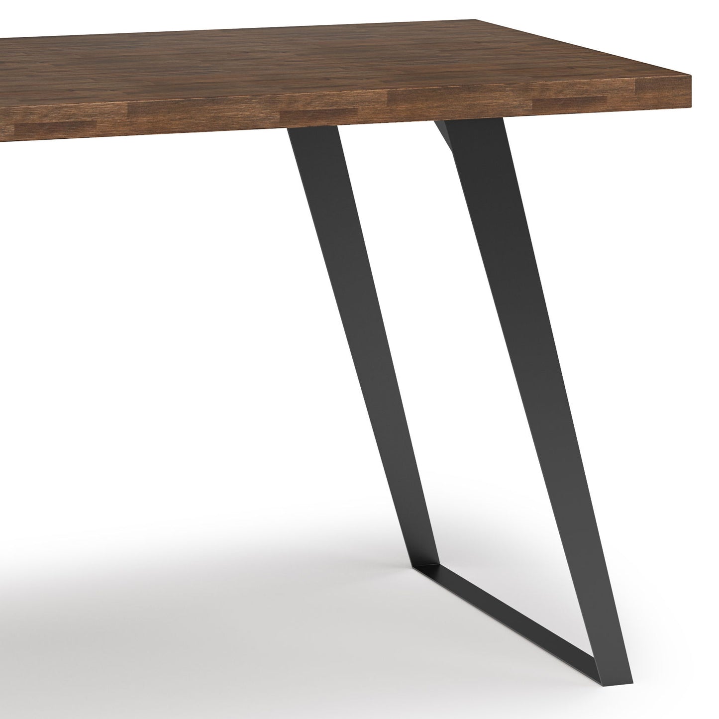 Lowry - Flat Top Desk - Rustic Natural Aged Brown - The Sleep Loft - Online Mattress Showroom NYC