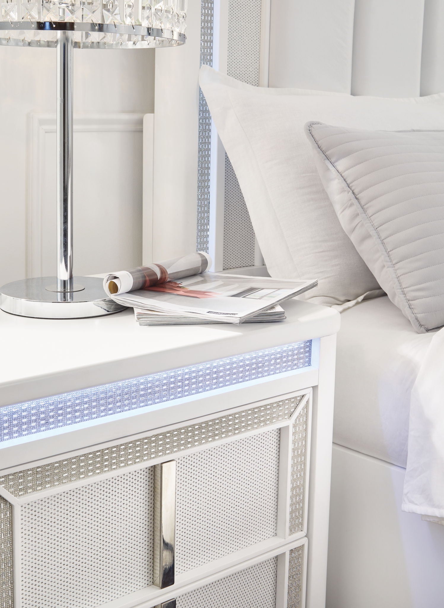 Chalanna - Two Drawer Night Stand - White - The Sleep Loft - Online Mattress Showroom NYC