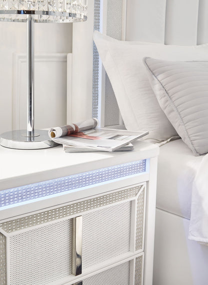 Chalanna - Two Drawer Night Stand - White - The Sleep Loft - Online Mattress Showroom NYC