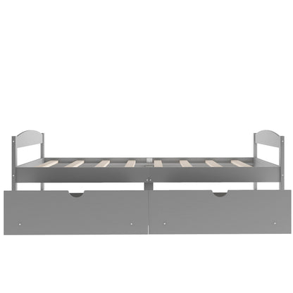 Platform Bed With 2 Drawers - The Sleep Loft - Online Mattress Showroom NYC