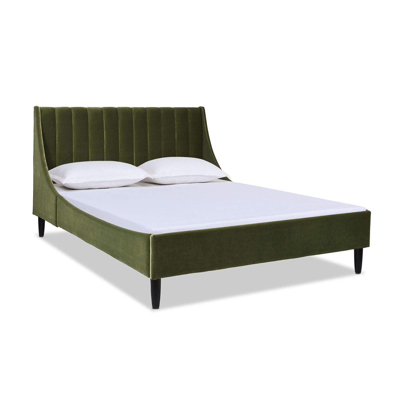 Aspen - Vertical Tufted Modern Headboard Platform Bed Set - The Sleep Loft - Online Mattress Showroom NYC