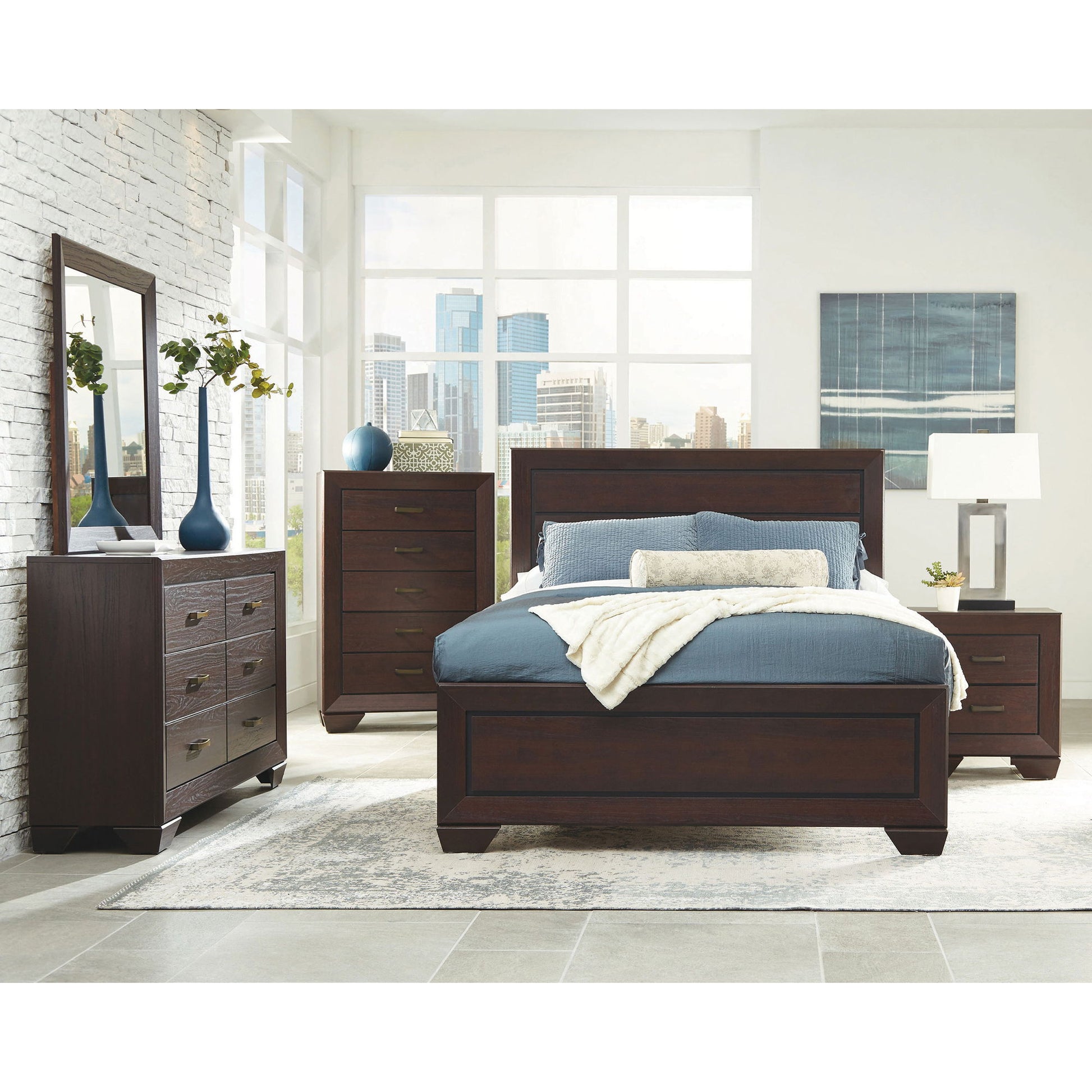 Copper - 2 Drawer Rectangular Nightstand - The Sleep Loft - Online Mattress Showroom NYC