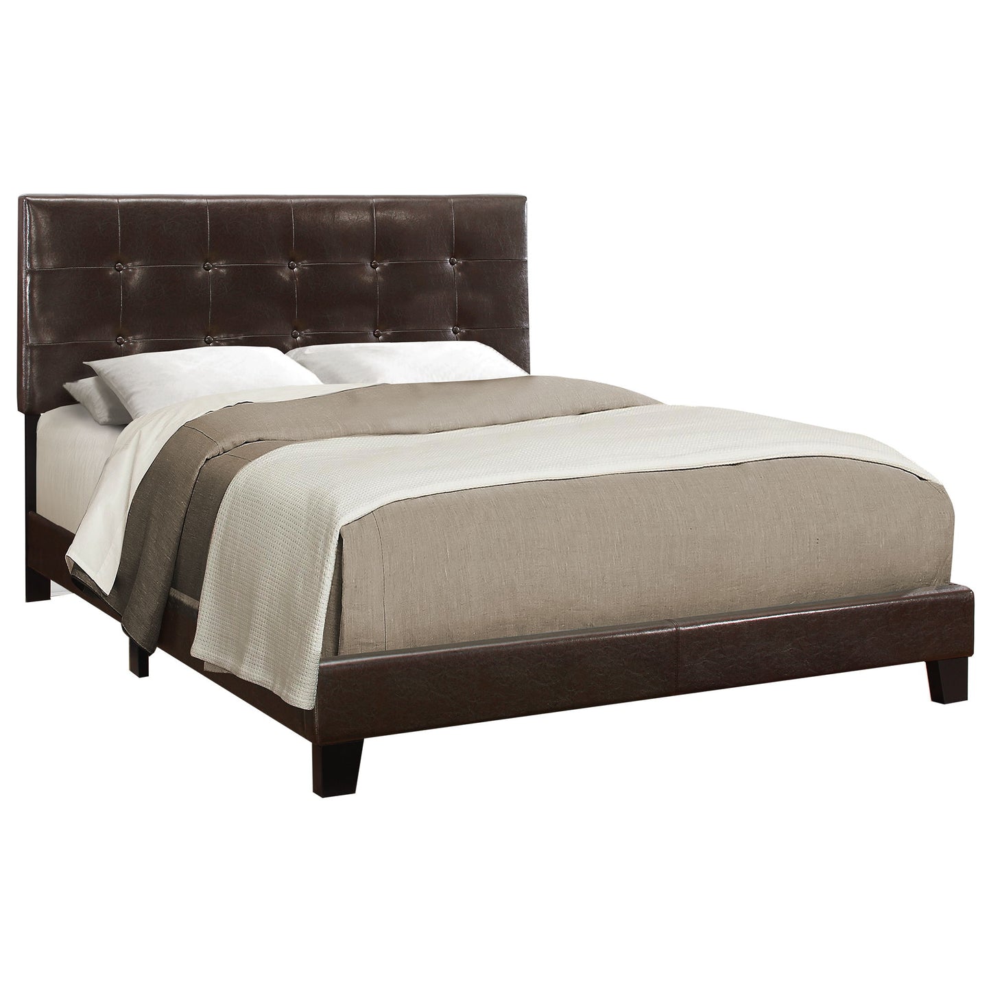 Bed, Upholstered, Frame Only, Transitional - The Sleep Loft - Online Mattress Showroom NYC