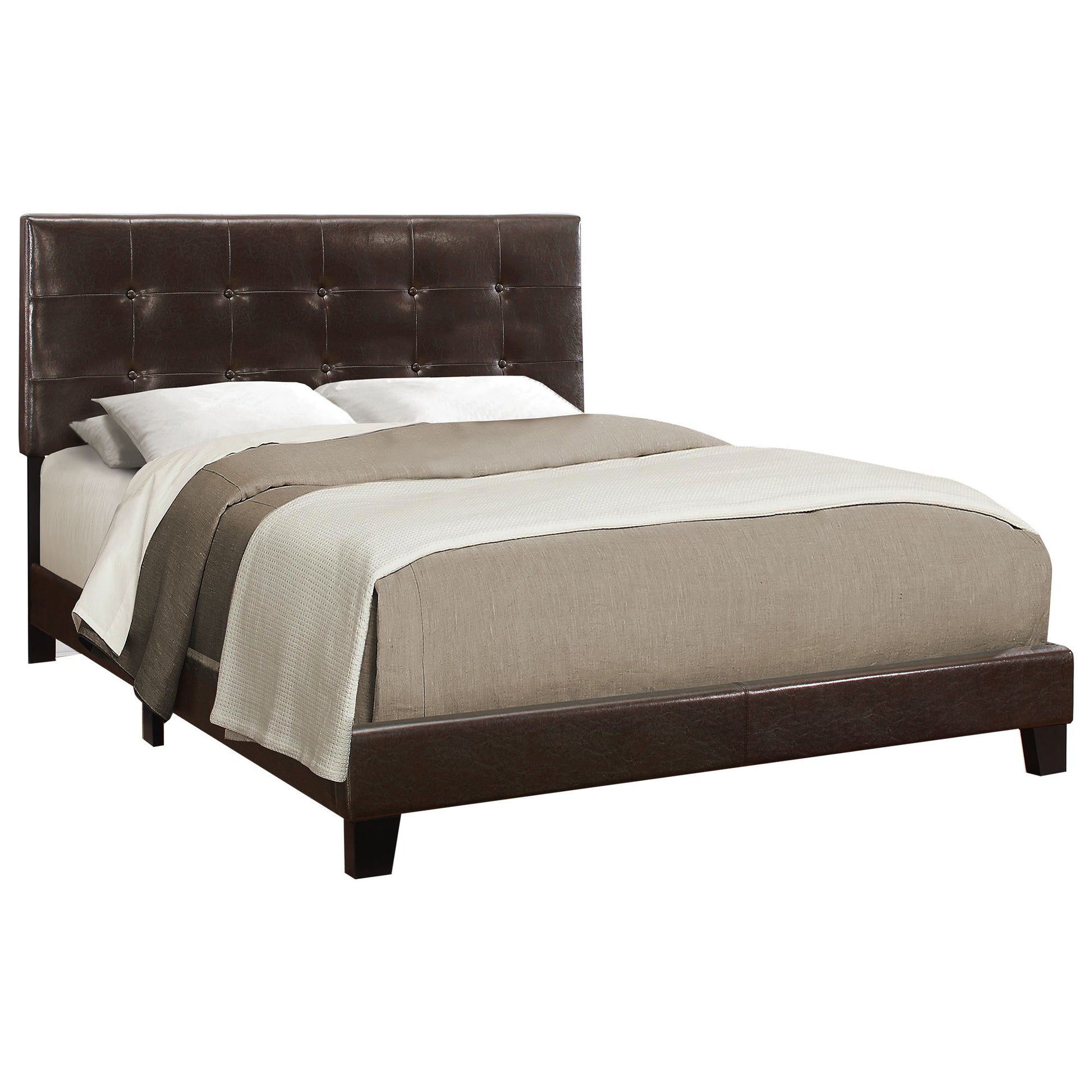 Bed, Upholstered, Frame Only, Transitional - The Sleep Loft - Online Mattress Showroom NYC