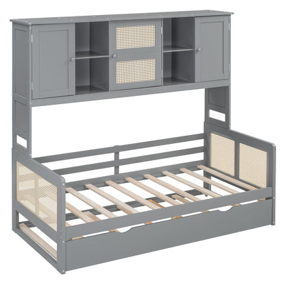 Daybed And All In One Cabinet And Shelf - The Sleep Loft - Online Mattress Showroom NYC