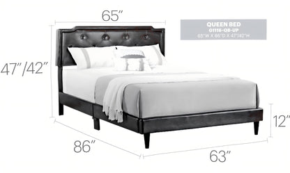 Button Tufted Bed Charming For Cozy Spaces - The Sleep Loft - Online Mattress Showroom NYC