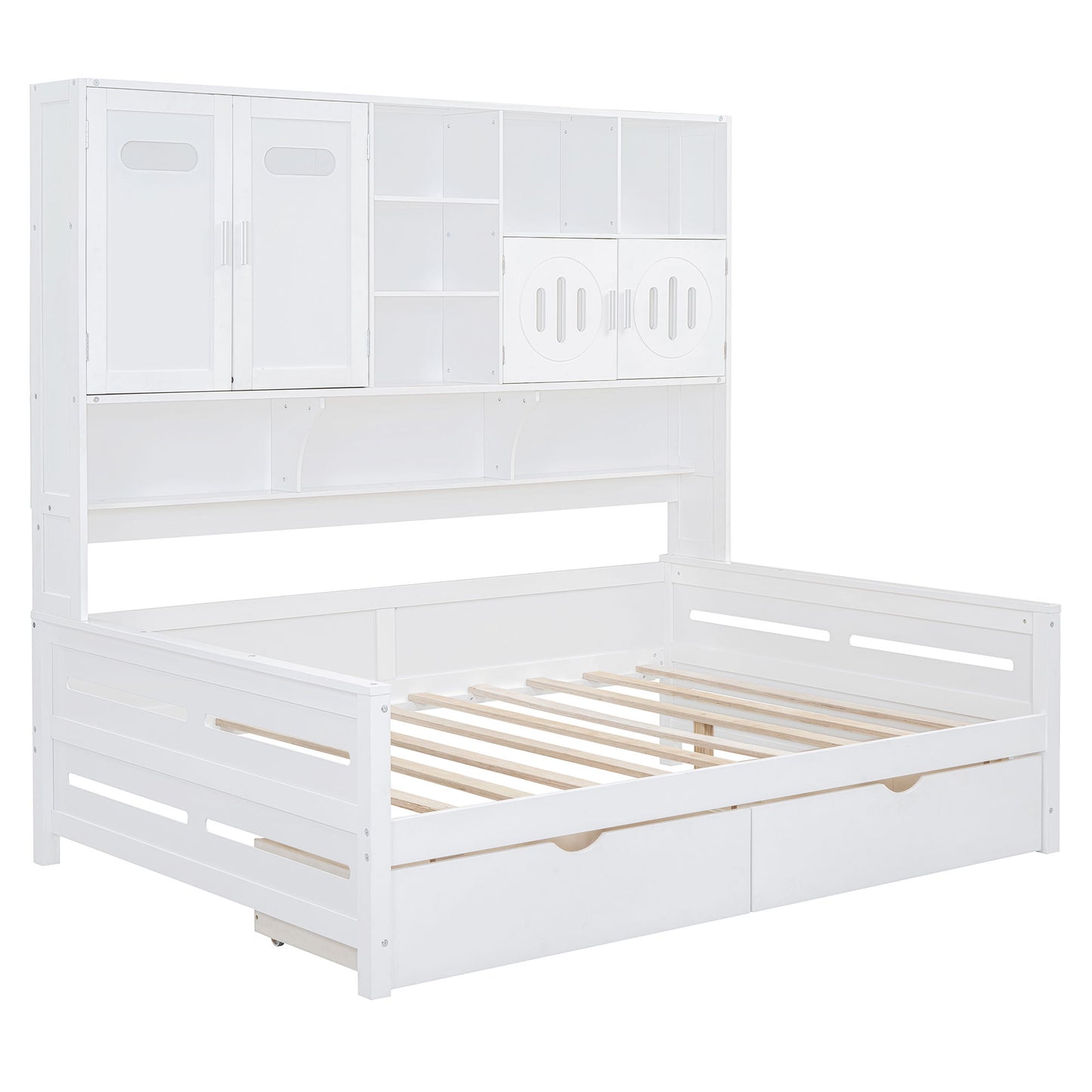 Daybed With All-In-One Cabinet And Shelf - The Sleep Loft - Online Mattress Showroom NYC