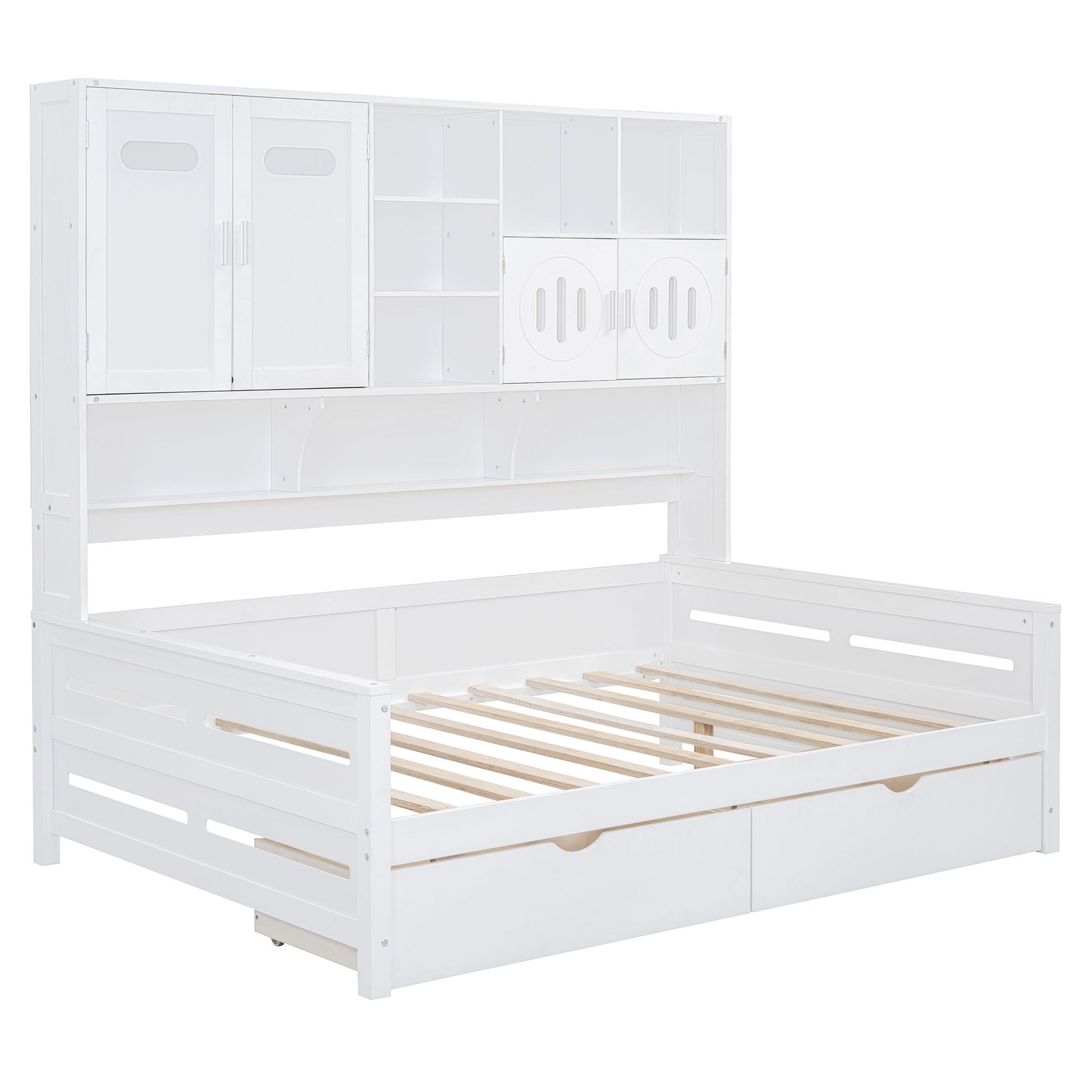 Daybed With All-In-One Cabinet And Shelf - The Sleep Loft - Online Mattress Showroom NYC