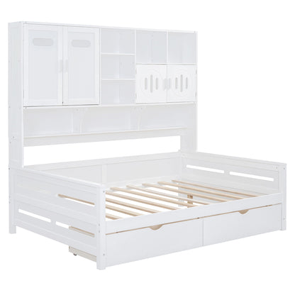 Daybed With All-In-One Cabinet And Shelf - The Sleep Loft - Online Mattress Showroom NYC