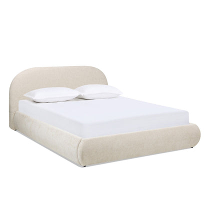 Archie Puffy Grounded - Upholstered Platform Bed - The Sleep Loft - Online Mattress Showroom NYC