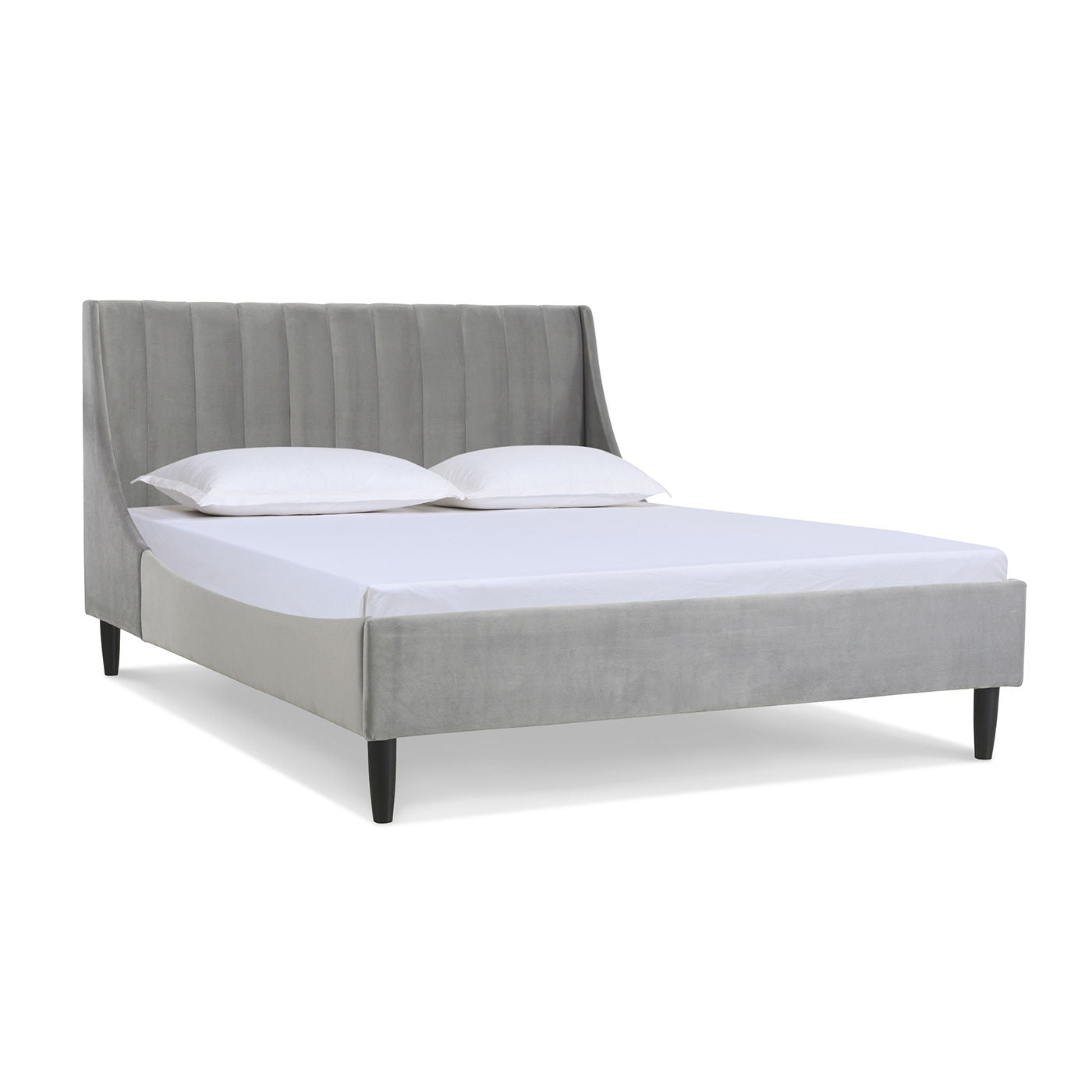 Aspen - Vertical Tufted Modern Headboard Platform Bed Set - The Sleep Loft - Online Mattress Showroom NYC