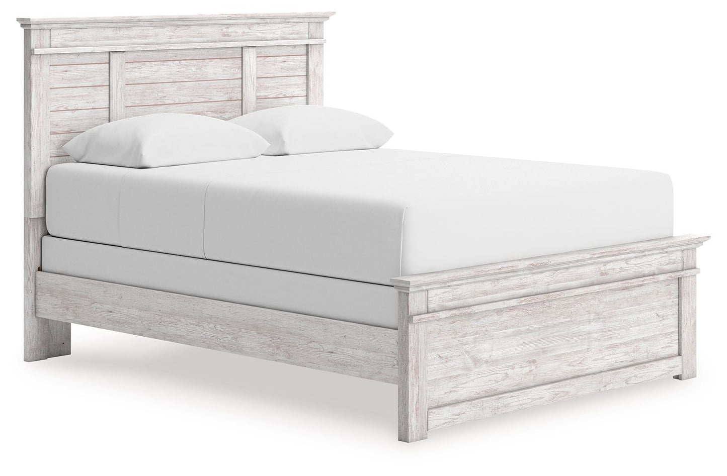 Makidern - Queen Panel Bed - Whitewash - The Sleep Loft - Online Mattress Showroom NYC