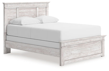 Makidern - Queen Panel Bed - Whitewash - The Sleep Loft - Online Mattress Showroom NYC