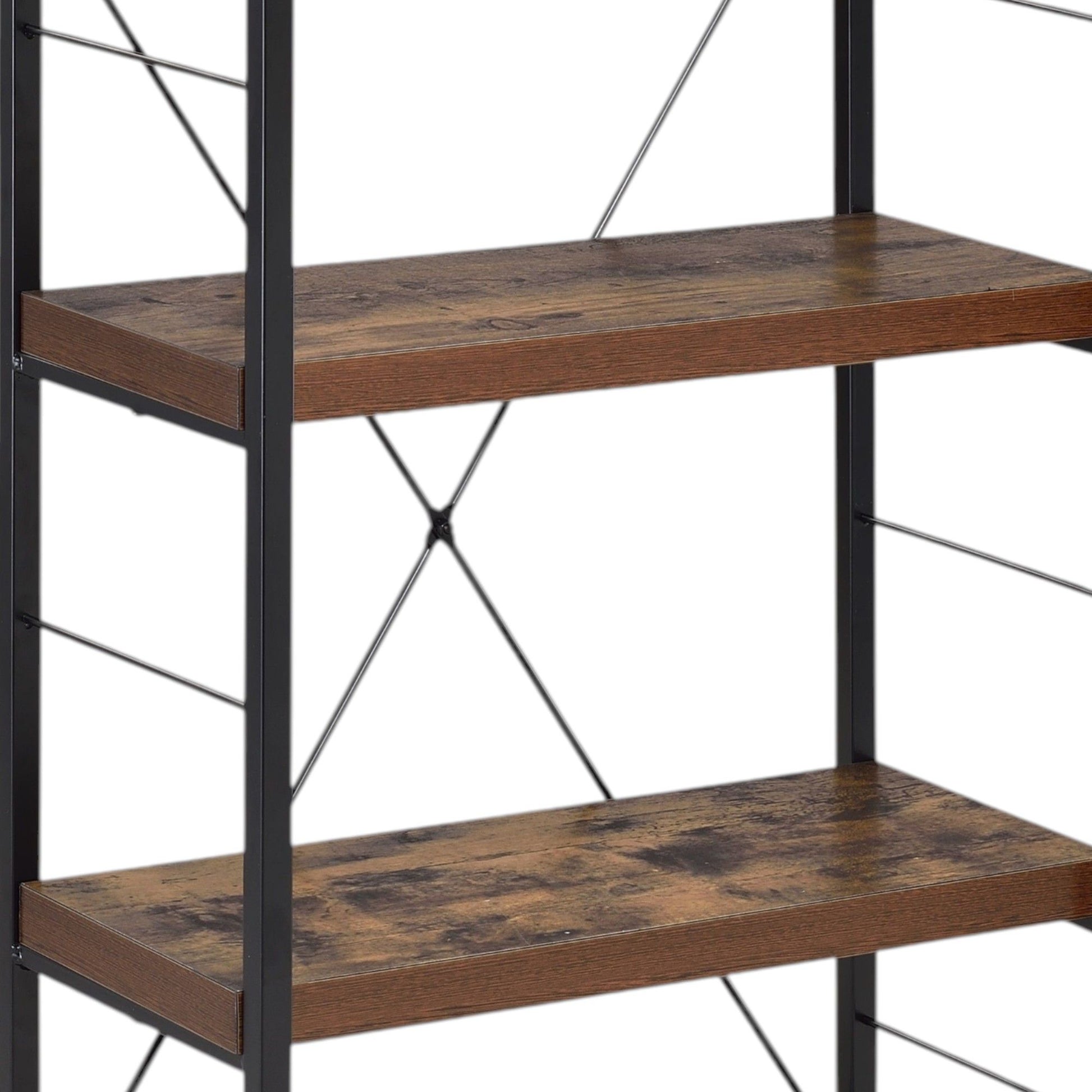 Bob - Bookshelf - Weathered Oak / Black - The Sleep Loft - Online Mattress Showroom NYC
