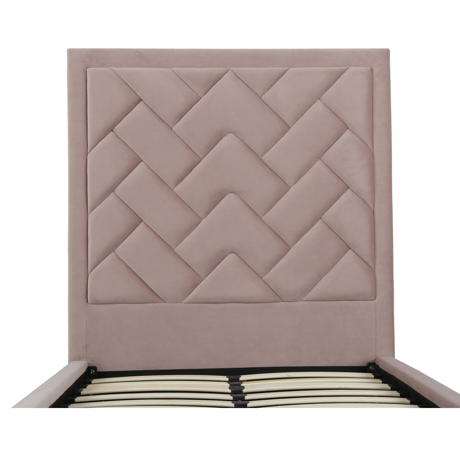 Crosby - Bed With Upholstered Headboard And Slats - The Sleep Loft - Online Mattress Showroom NYC