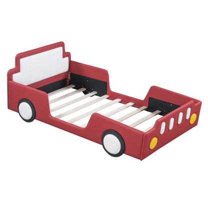Race Car Shaped Platform Bed With Wheels - The Sleep Loft - Online Mattress Showroom NYC