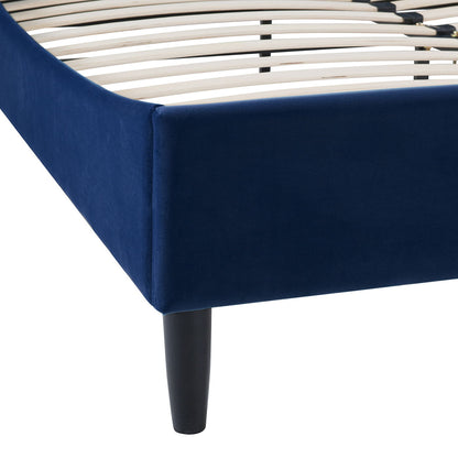 Aspen - Vertical Tufted Modern Headboard Platform Bed Set - The Sleep Loft - Online Mattress Showroom NYC