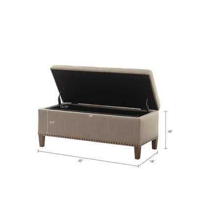 Modern Tufted Top Soft Close Storage Bench - The Sleep Loft - Online Mattress Showroom NYC