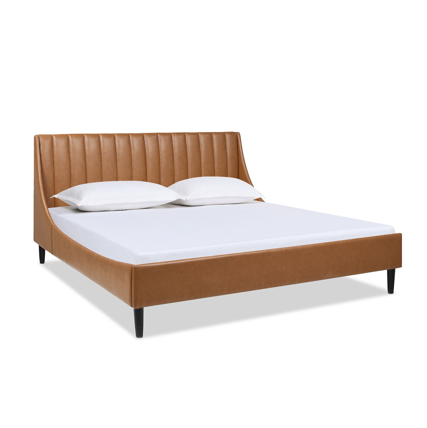 Aspen - Vertical Tufted Modern Headboard Platform Bed Set - The Sleep Loft - Online Mattress Showroom NYC