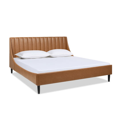 Aspen - Vertical Tufted Modern Headboard Platform Bed Set - The Sleep Loft - Online Mattress Showroom NYC