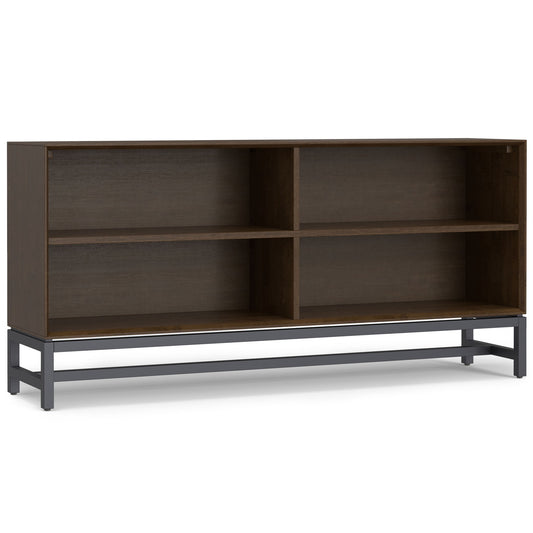 Banting - Low Wide Bookcase - Walnut Brown - The Sleep Loft - Online Mattress Showroom NYC