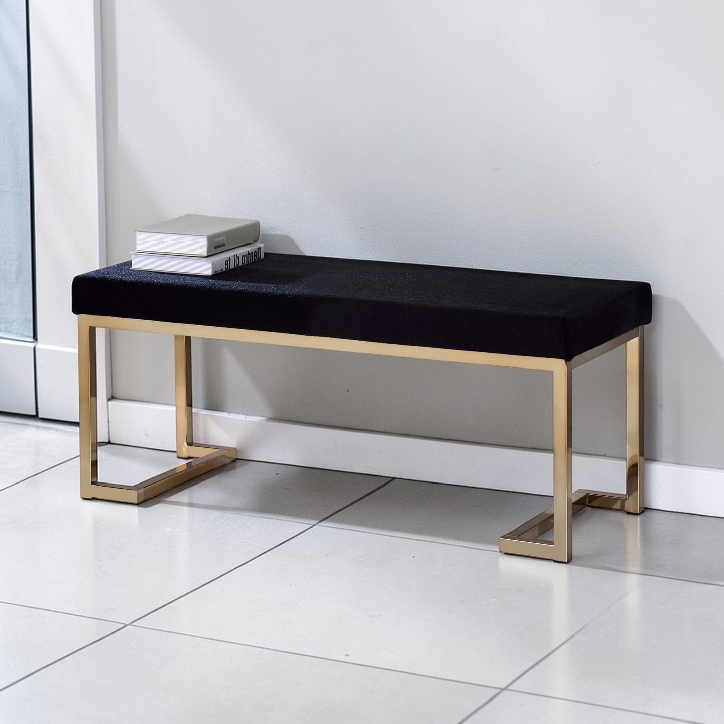 Boice - Bench - Black - The Sleep Loft - Online Mattress Showroom NYC