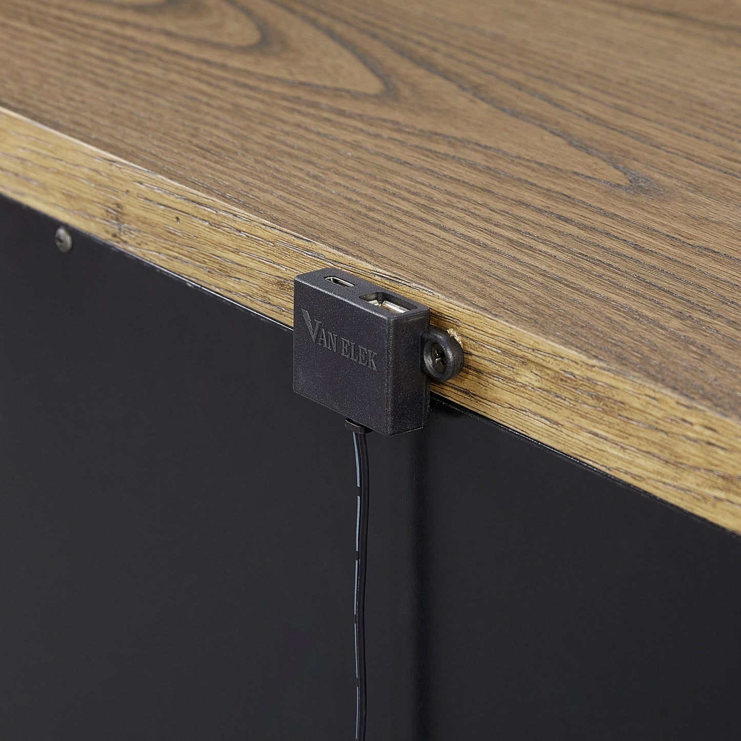 2 Drawer Nightstand With USB - Latte - The Sleep Loft - Online Mattress Showroom NYC