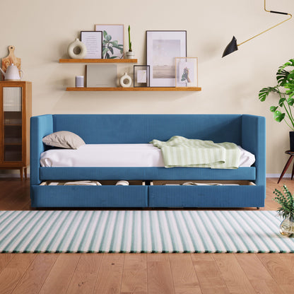 Daybed With Two Drawers And Wood Slat - The Sleep Loft - Online Mattress Showroom NYC