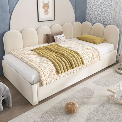Upholstered Daybed With Metal Slatted Base - The Sleep Loft - Online Mattress Showroom NYC