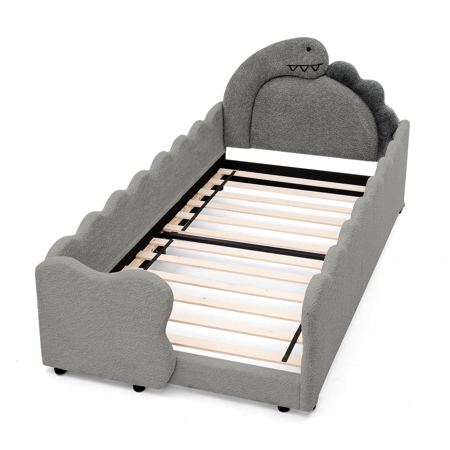 Cute Dinosaur Shaped Bed With Safety Guardrail, Toddler Frame - The Sleep Loft - Online Mattress Showroom NYC