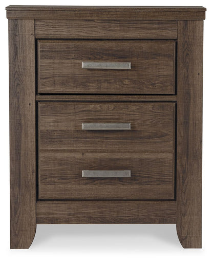 Juararo - Two Drawer Night Stand - Dark Brown - The Sleep Loft - Online Mattress Showroom NYC