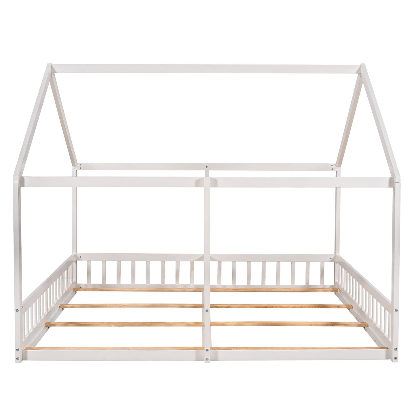 House Platform Beds, 2 Shared Beds, Metal Frame With Guardrails - The Sleep Loft - Online Mattress Showroom NYC