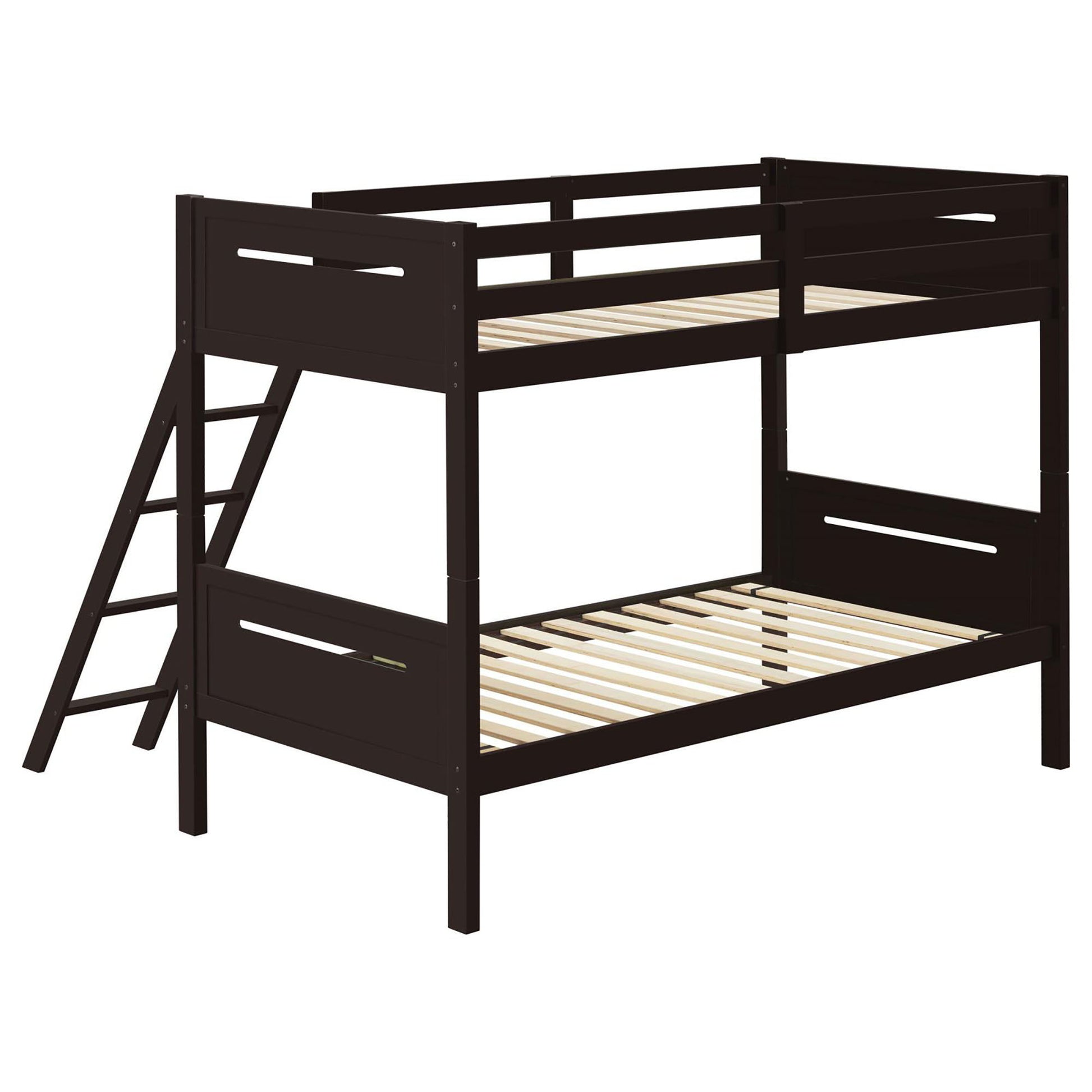 Bunk Bed With Built In Ladder, Safety Guardrails And Angled Access Step - The Sleep Loft - Online Mattress Showroom NYC