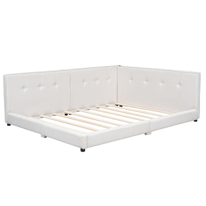 Modern Upholstered Platform Bed With USB Ports And LED Belt - The Sleep Loft - Online Mattress Showroom NYC