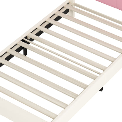 Upholstered Princess Platform Bed With Crown Headboard - The Sleep Loft - Online Mattress Showroom NYC