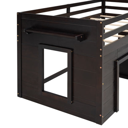 Loft Bed With Cabinet And Shelf - The Sleep Loft - Online Mattress Showroom NYC